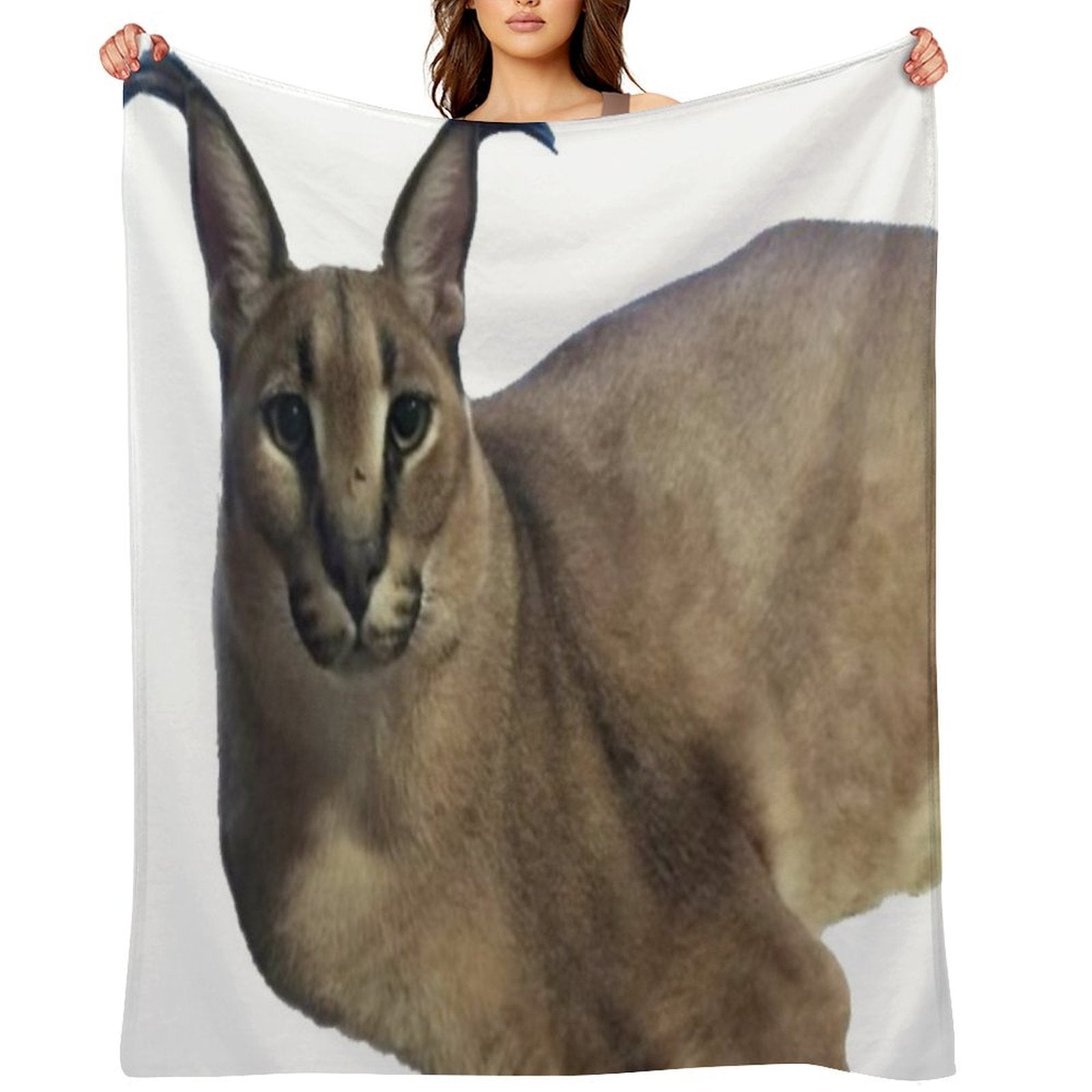 Big Floppa Shrink-resistant Throw Blanket