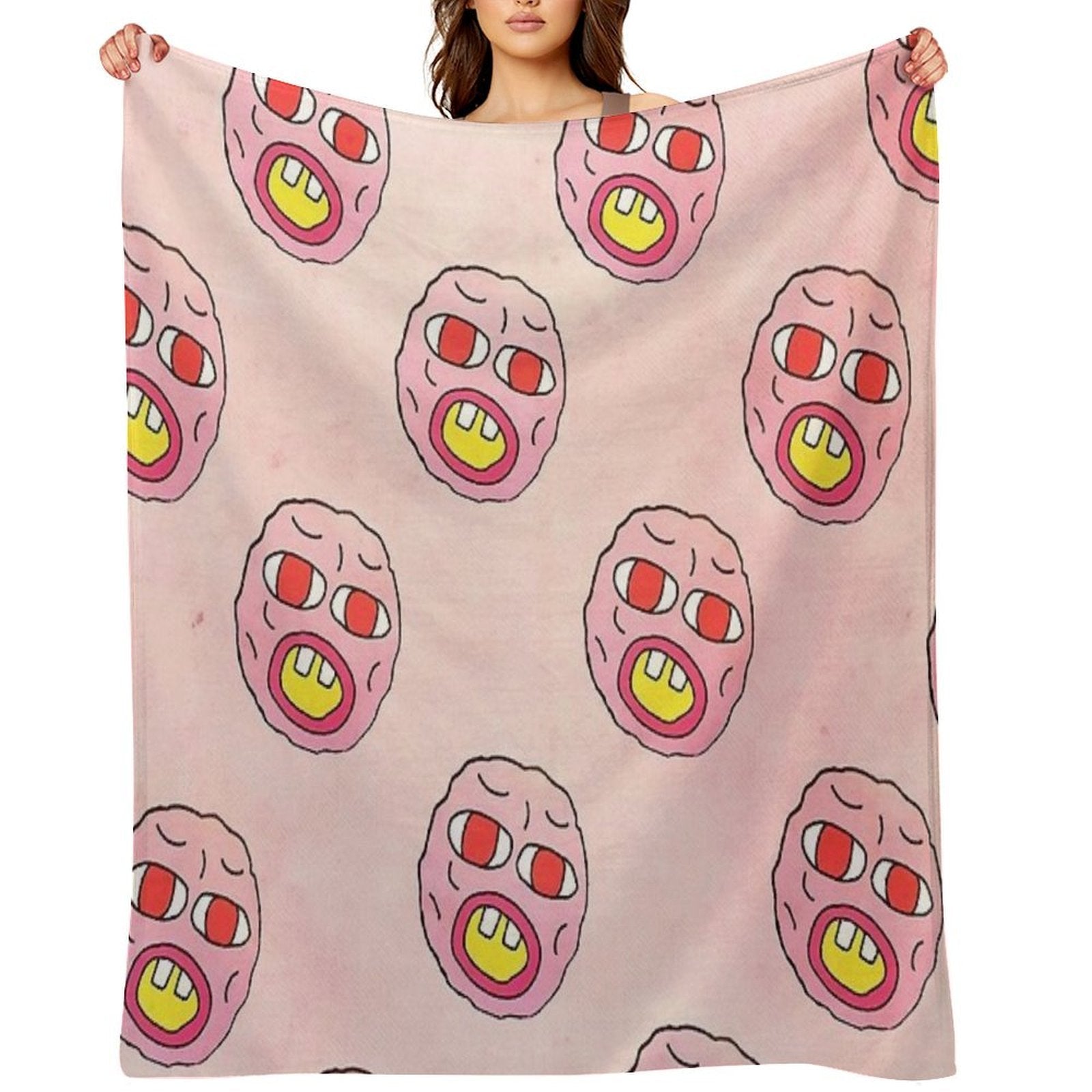 Collage Tyler Cherry Plush Throw Blanket