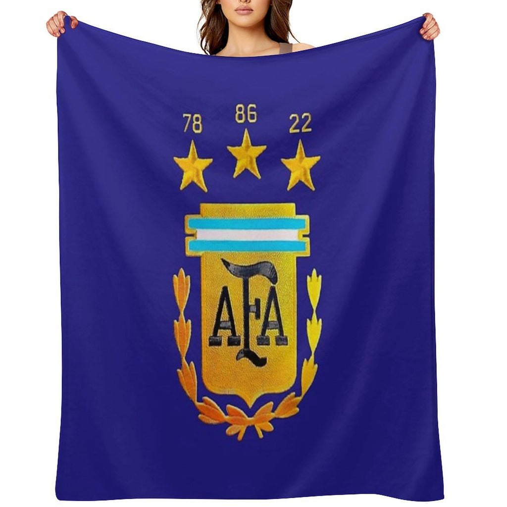 AFA ARGENTINA CHAMPION QATAR 2022 3 STARS Machine-washable Throw Blanket