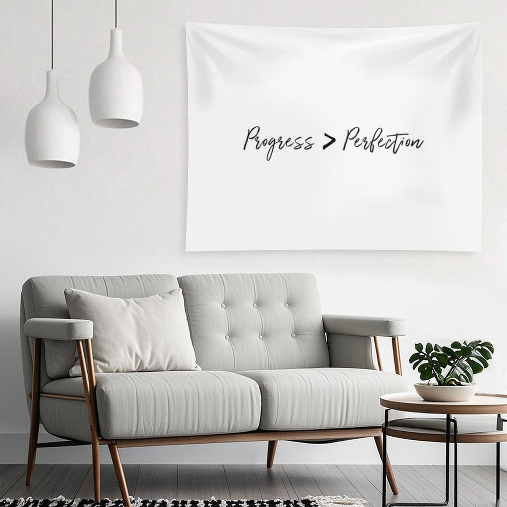 Progress Over Perfection Tapestry