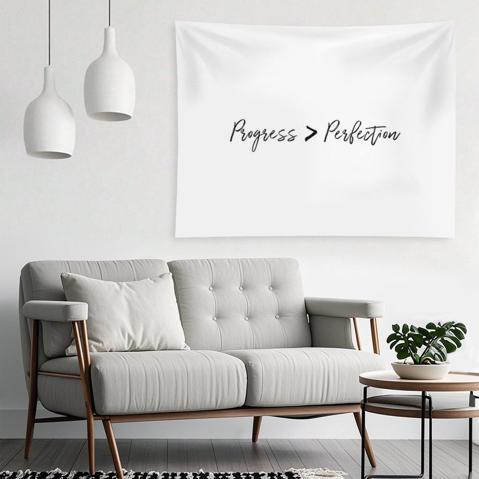 Progress Over Perfection Tapestry