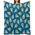 Ranch - Salad Dressing Bottle (blue) Wrinkle-free Throw Blanket