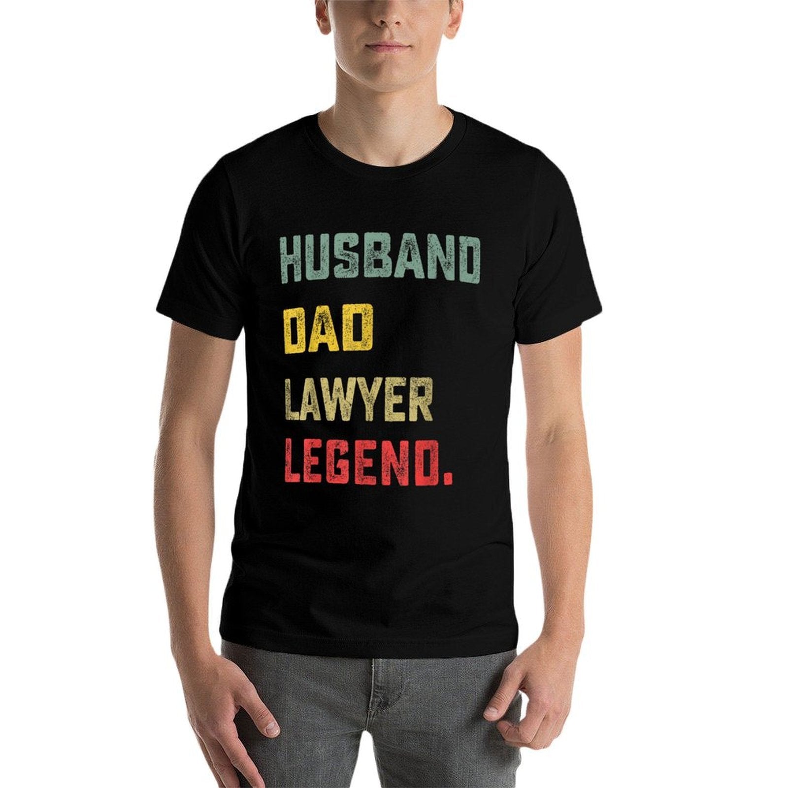 Husband, Dad, Lawyer, Legend Fathers Day Funny  Cotton T-Shirt
