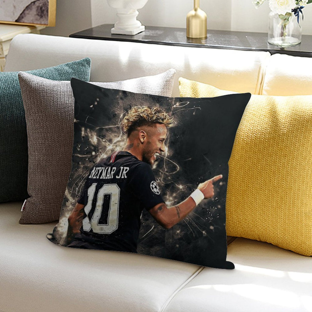 Neymar  #111 Soft Bedroom Essential Throw Pillow