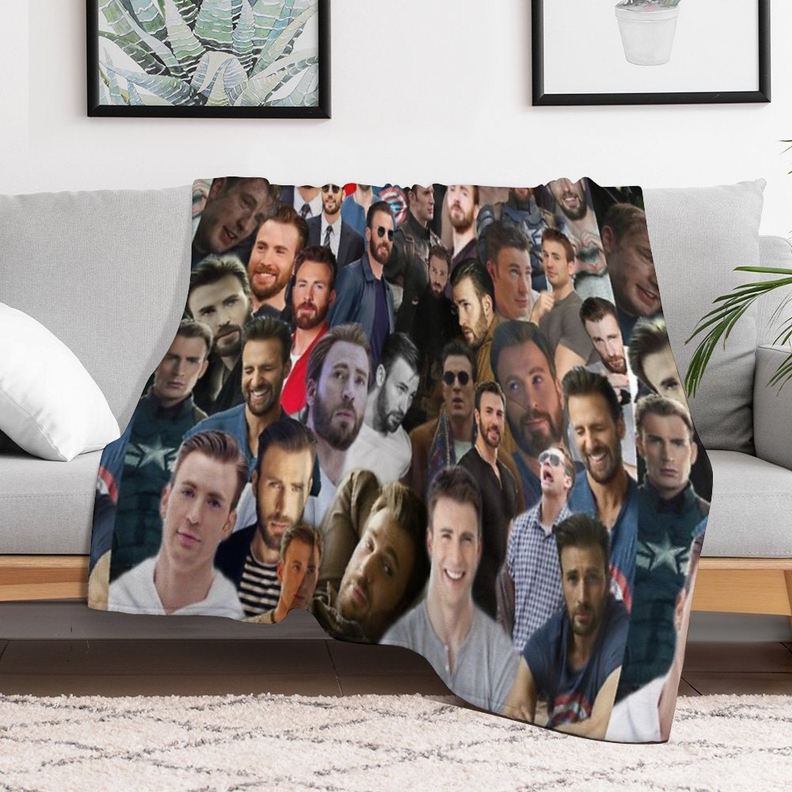 Chris Evans Velvety-soft Throw Blanket