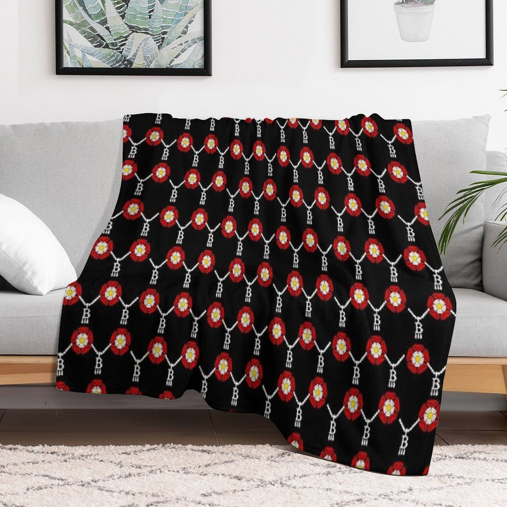 Anne Boleyn Tudor Rose Gift-ready Throw Blanket