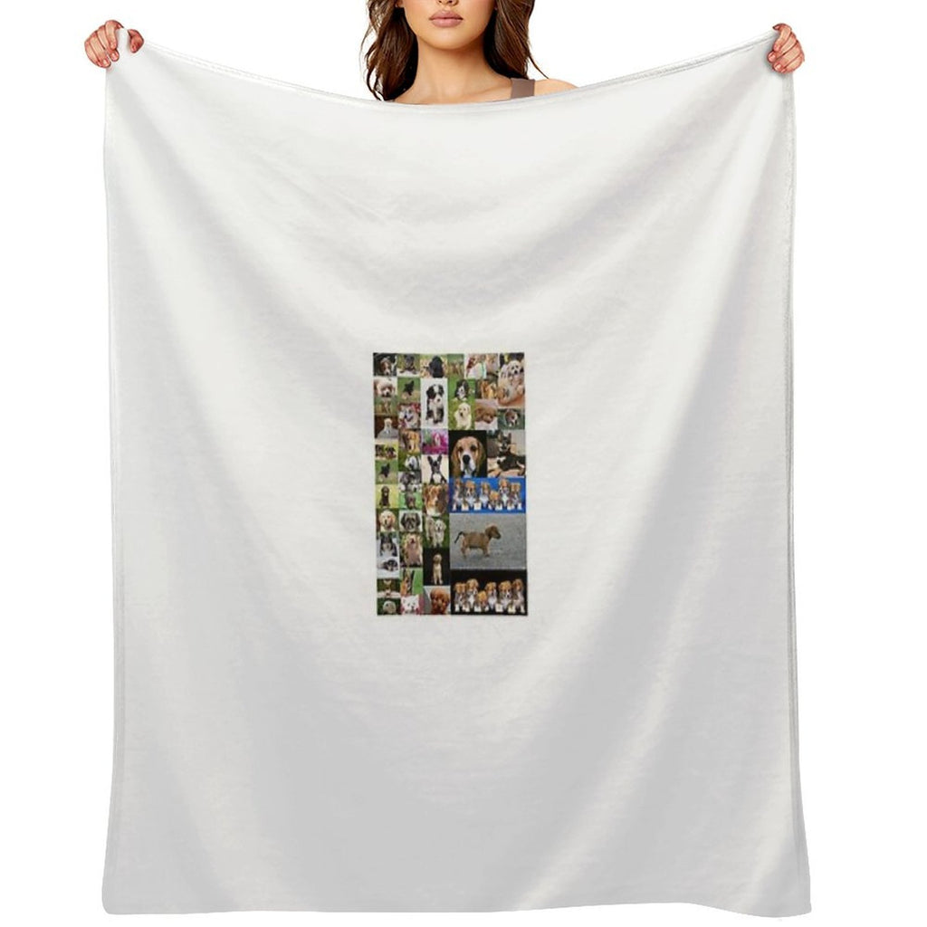 Dogs Travel-friendly Throw Blanket