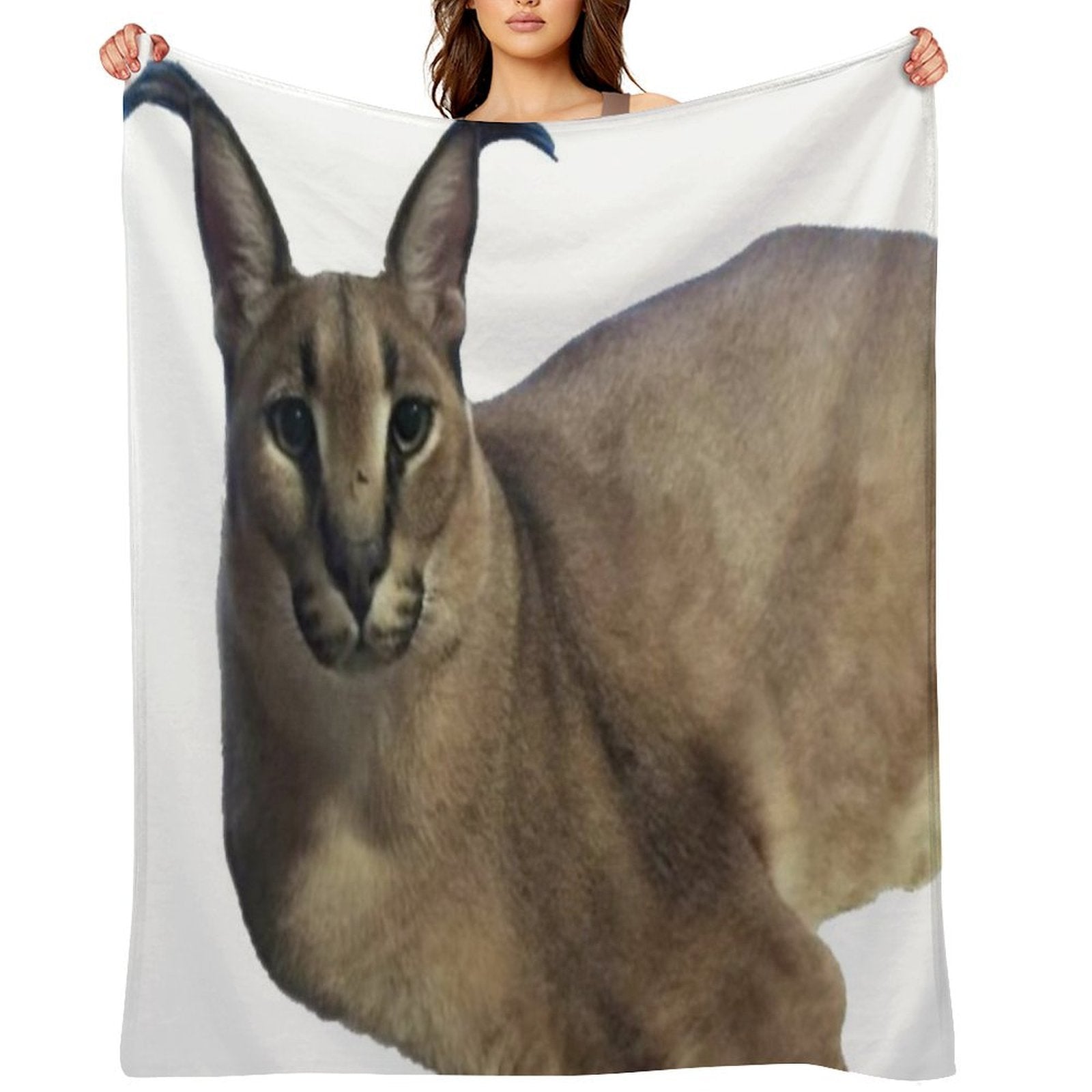 Big Floppa Shrink-resistant Throw Blanket