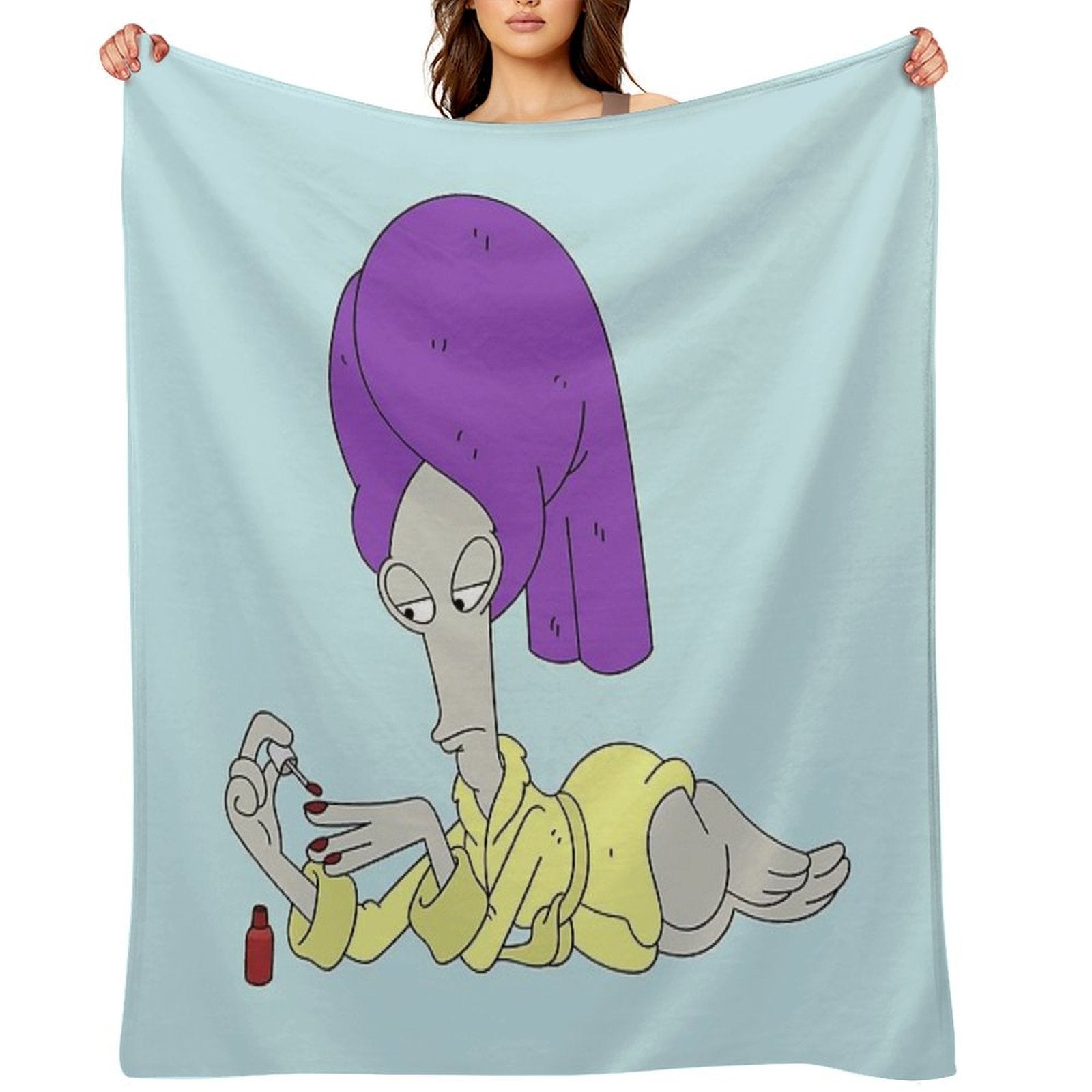 American Dad Roger Wrinkle-free Throw Blanket