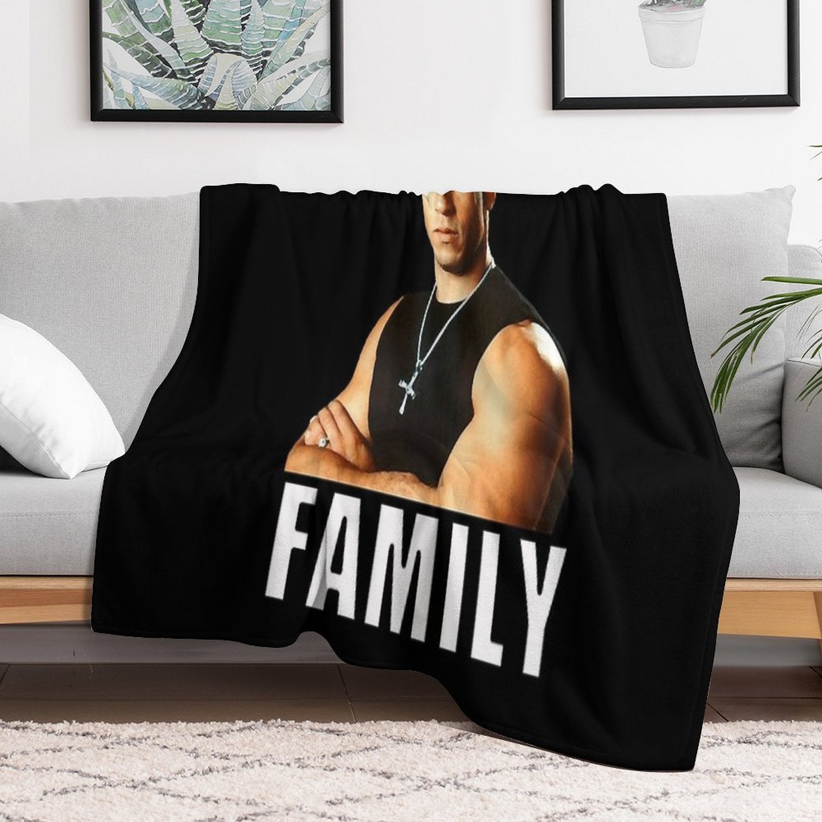Dom Toretto Funny Man Anti-pilling Throw Blanket