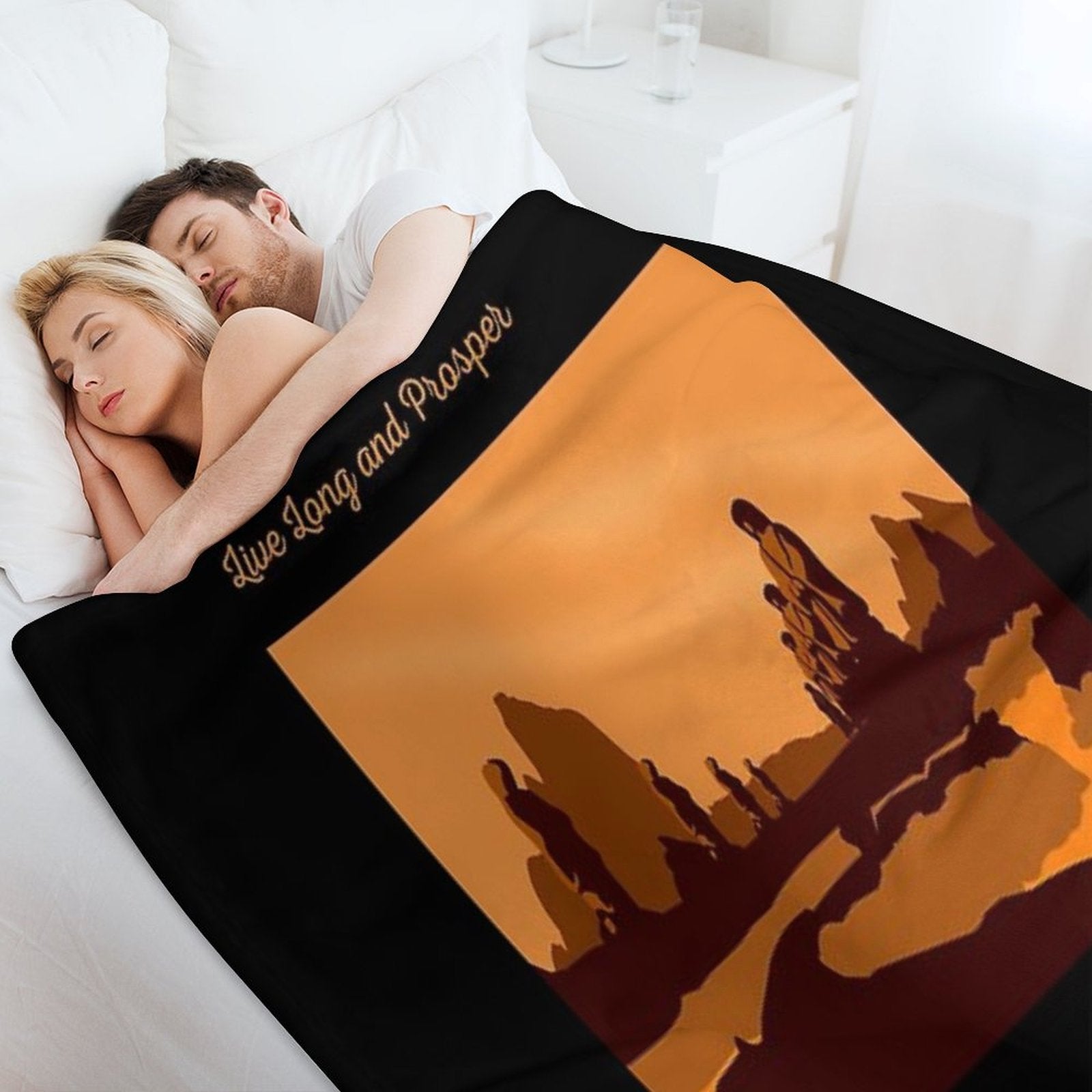 Vulcan Travel Poster Comfort Throw Blanket