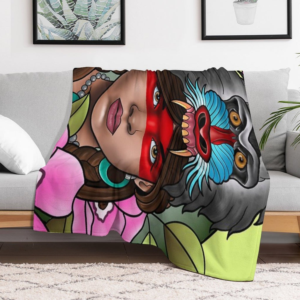 Spirit of The Wild All-season Throw Blanket