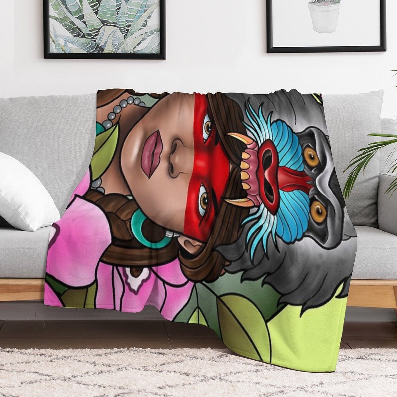 Spirit of The Wild All-season Throw Blanket