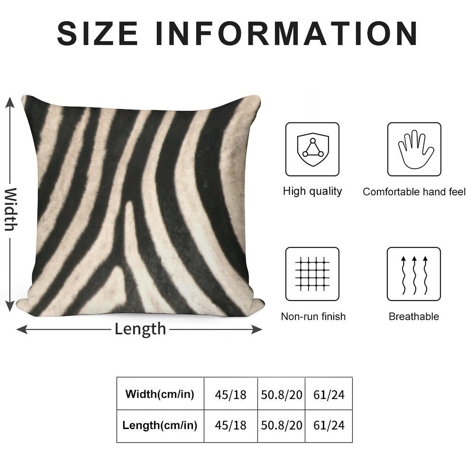 Zebra Print. Safari Animal Lovers Decor. Soft Luxury Feel Throw Pillow