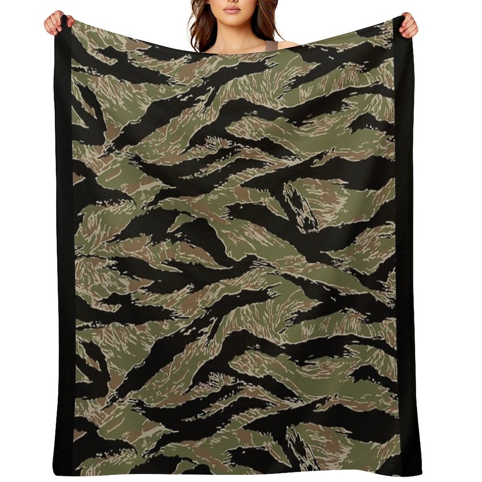 Tigerstripe Camo Premium Throw Blanket