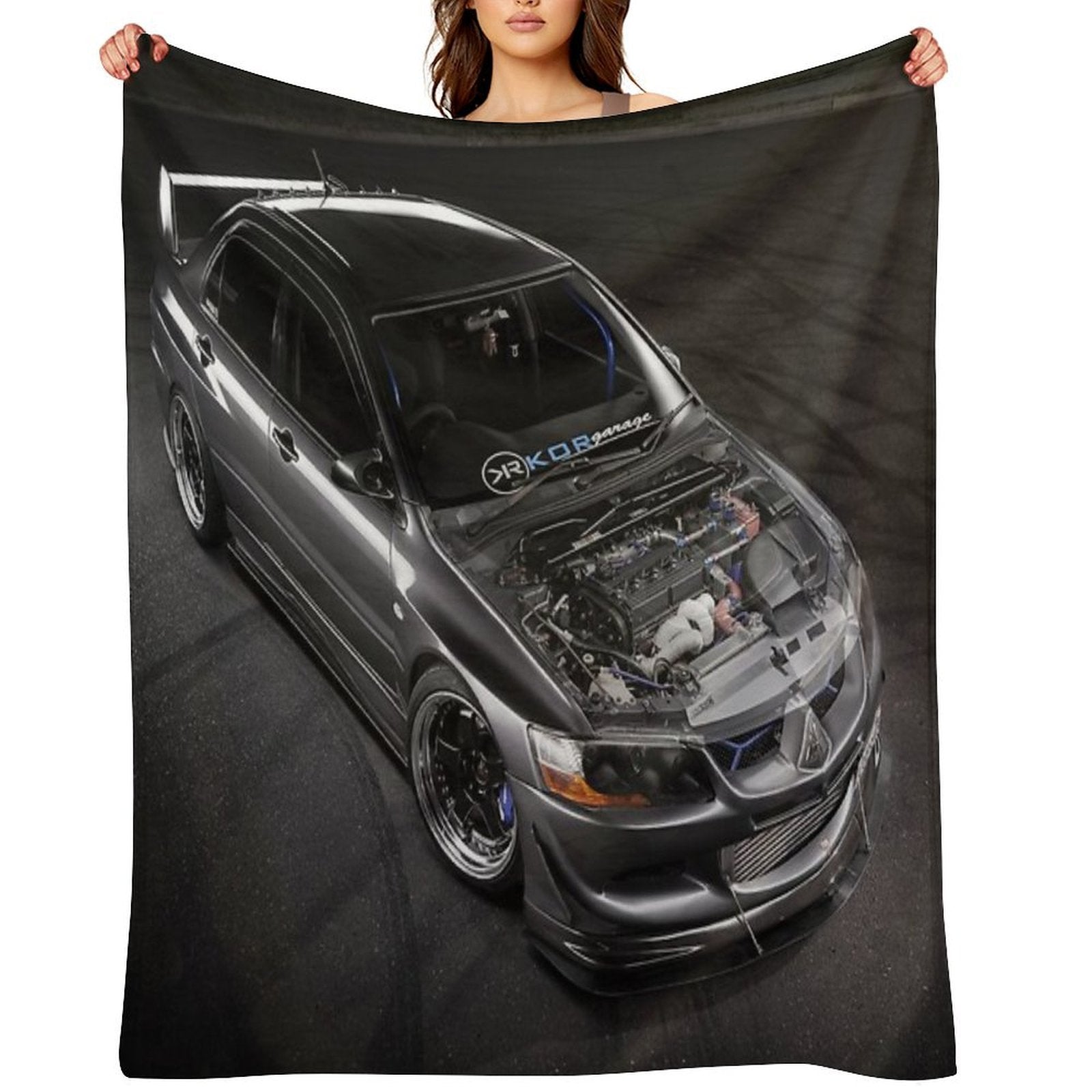 Matt Baxter's Mitsubishi Evolution Lightweight Throw Blanket