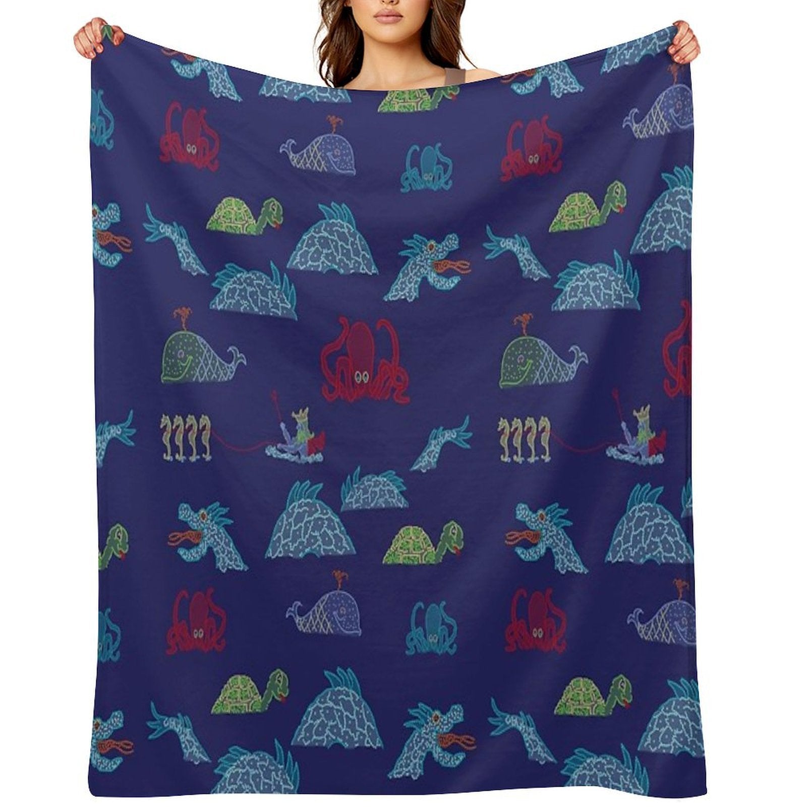 Electrical Water Pageant Shrink-resistant Throw Blanket