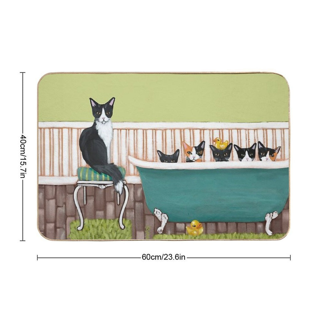 The Kittens Bath Time  Multi-Purpose Bath Mat