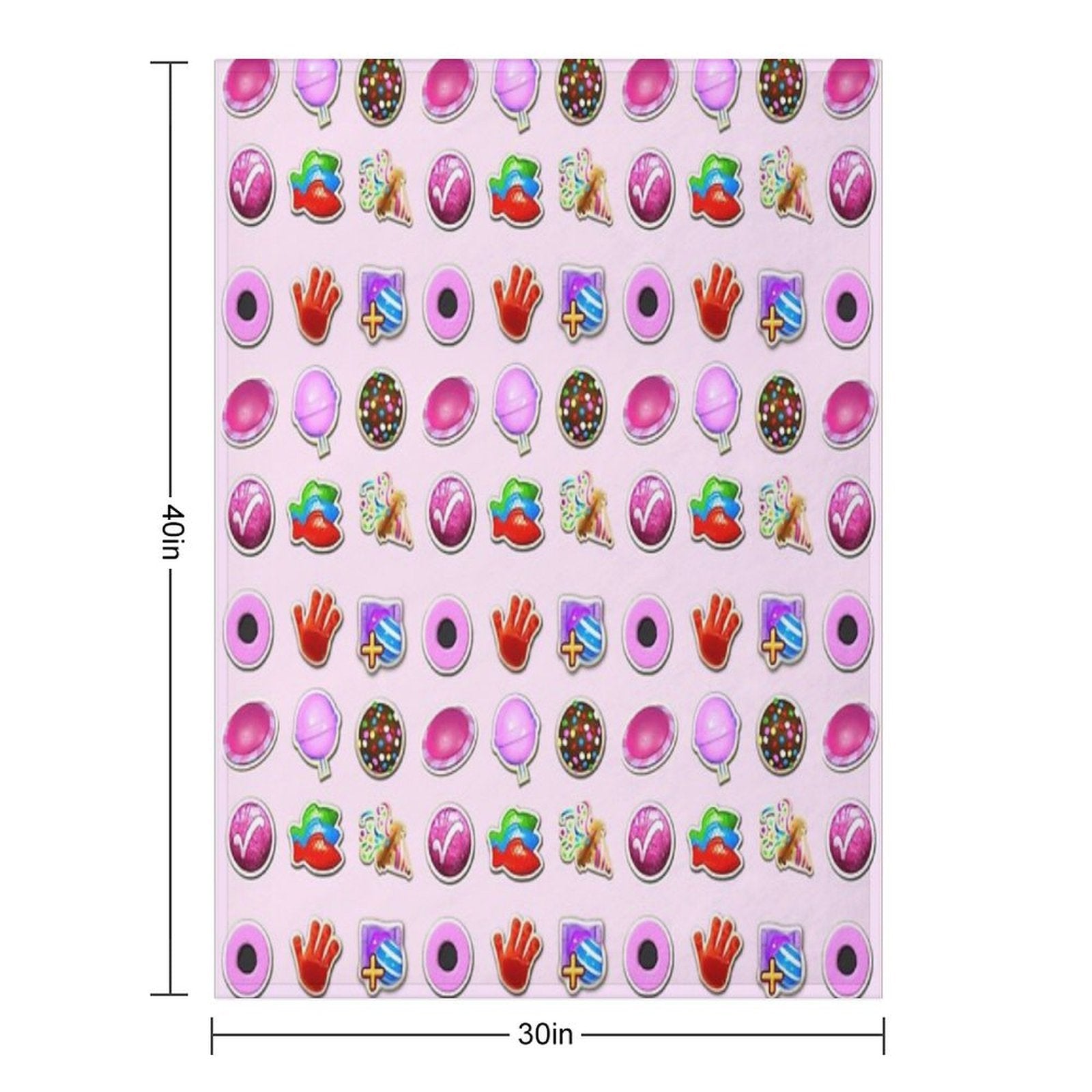 Booster Stash Candy Crush Quick-dry Throw Blanket