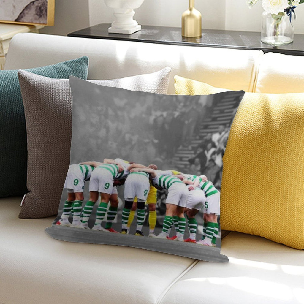 Celtic Fc Huddle Soft Style Accent Throw Pillow
