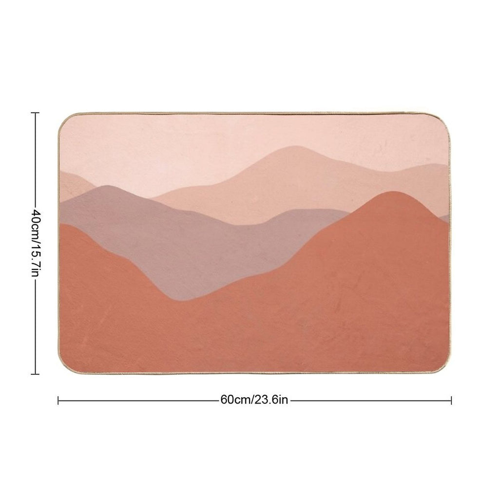 Boho Earthy Landscape Durable Bath Mat