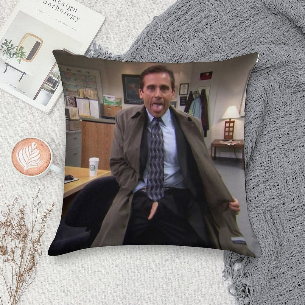 Michael Scott Soft Ultra-Soft Texture Throw Pillow