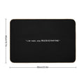 Like Mate, Stop Procrastinating (black)  Eco-Friendly Bath Mat