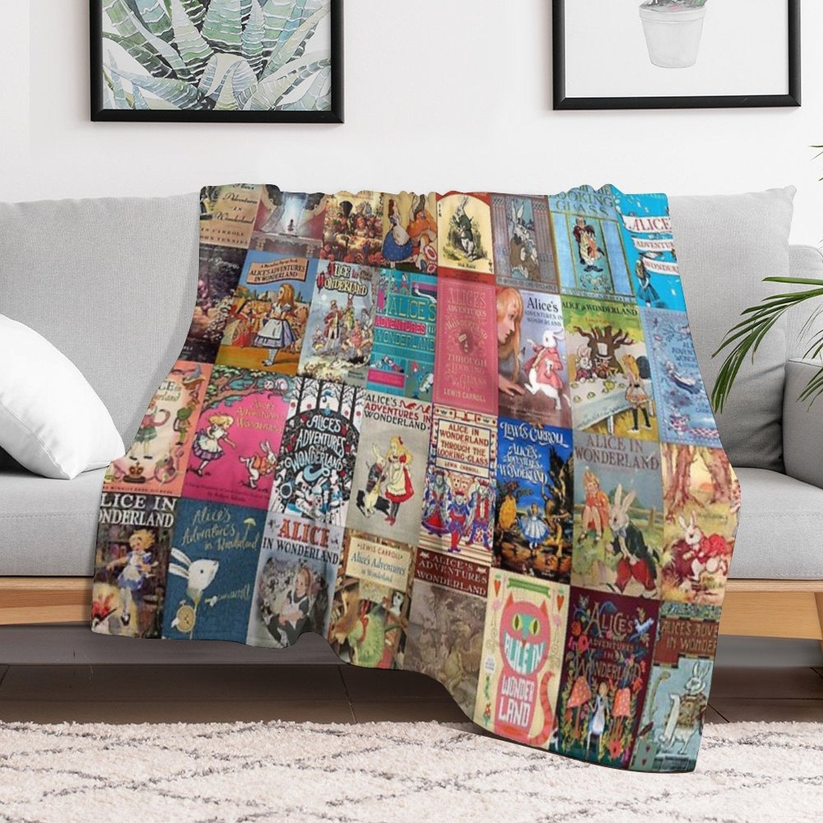 Alice in Wonderland Anti-pilling Throw Blanket