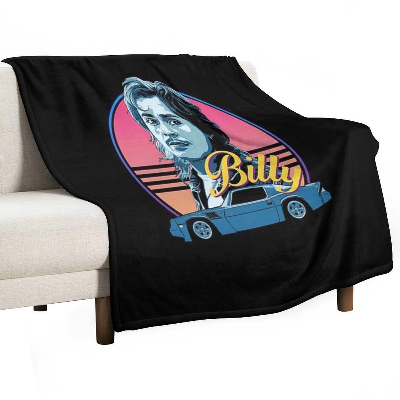 Billy Hargrove - Stranger Things - 80s Style Compact Throw Blanket