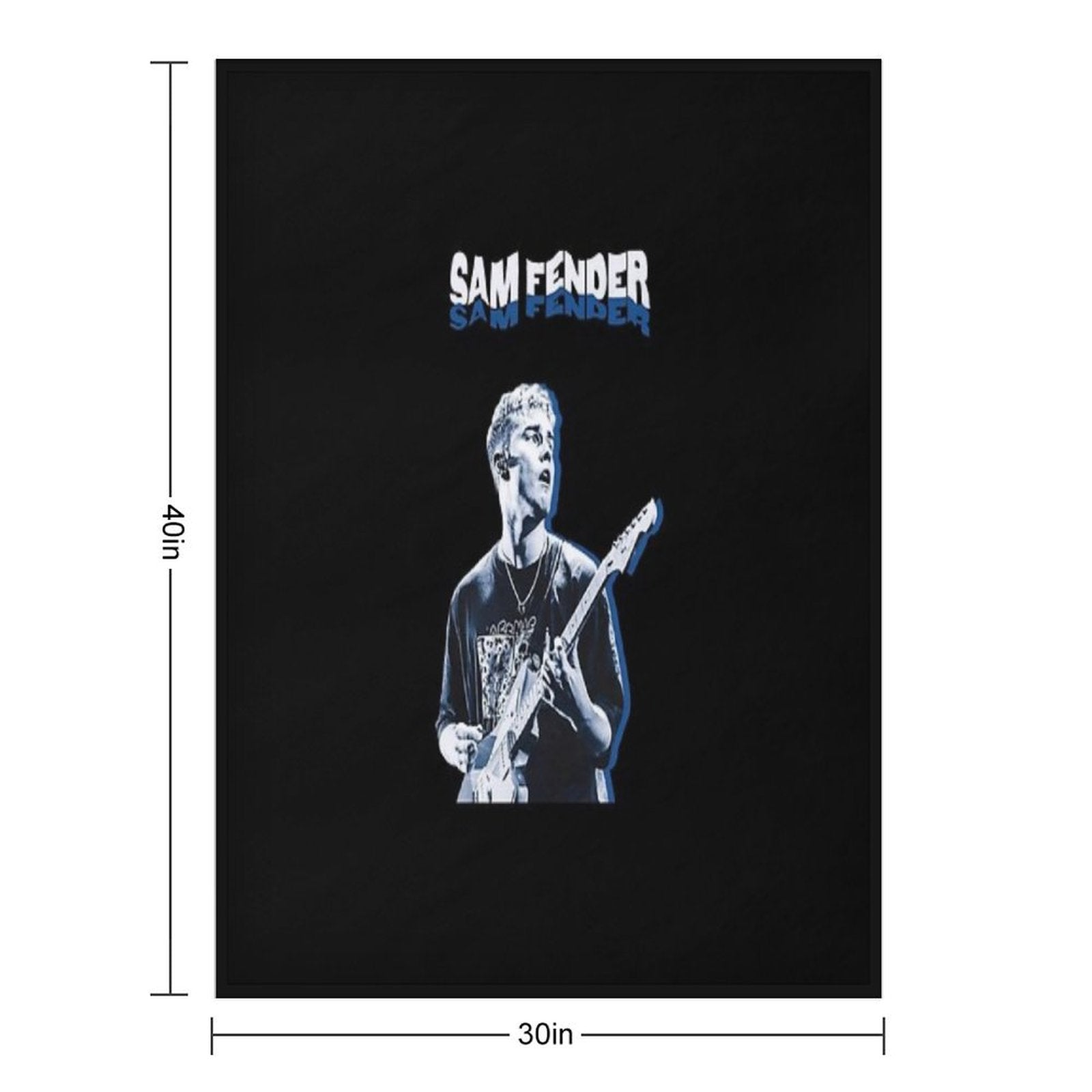 Sam Fender Wrinkle-free Throw Blanket