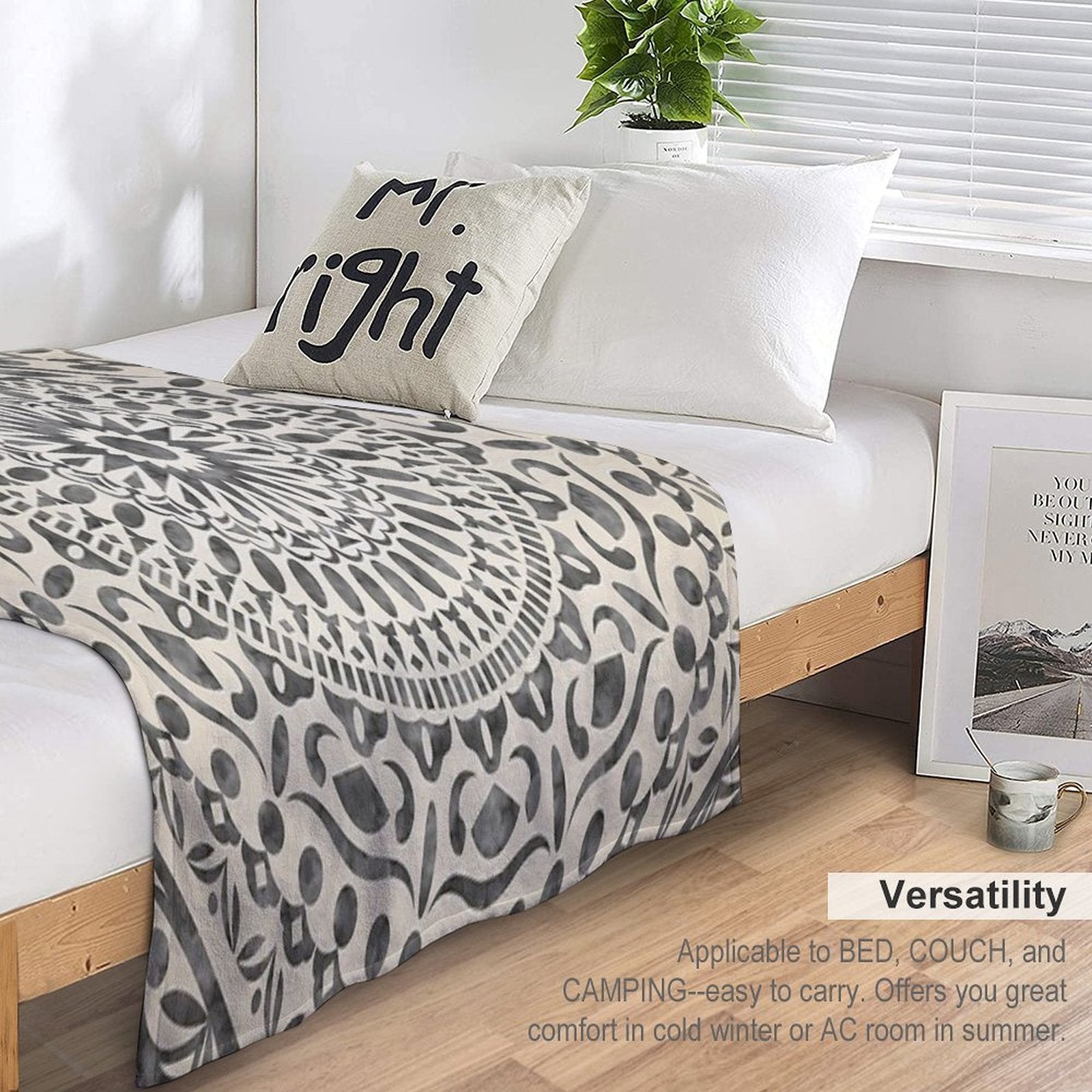 Watercolor Mandala Mandala5w Versatility Throw Blanket