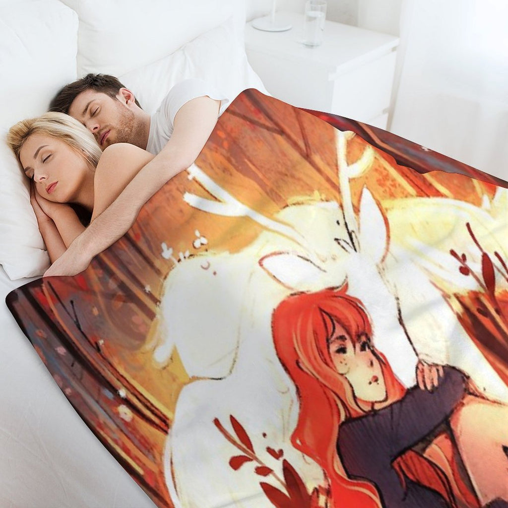 Heart of Fall Plush Throw Blanket