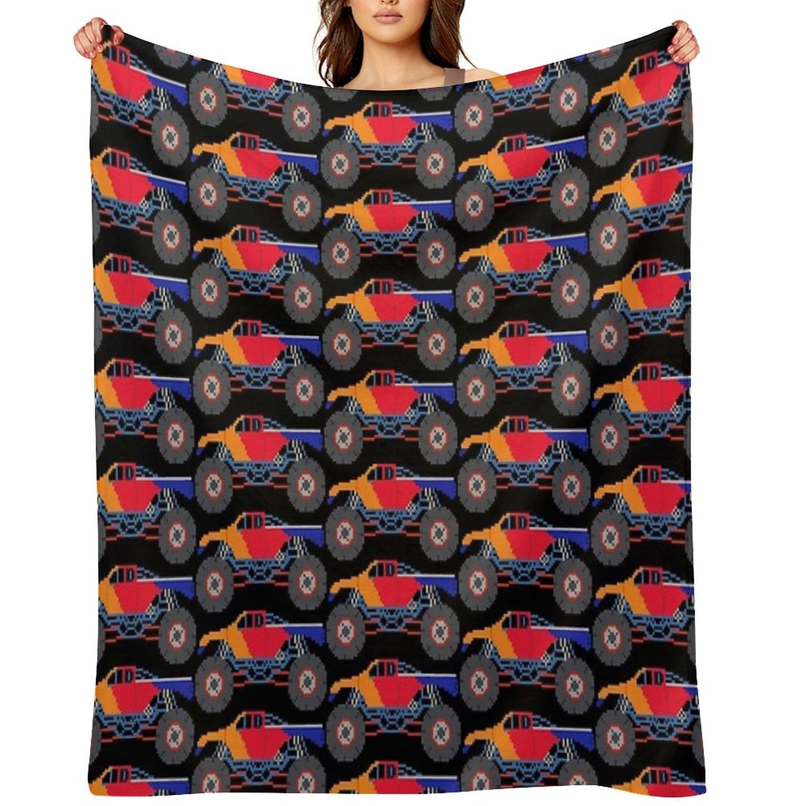 Monster Truck - The Kids' Picture Show Eco-conscious Throw Blanket