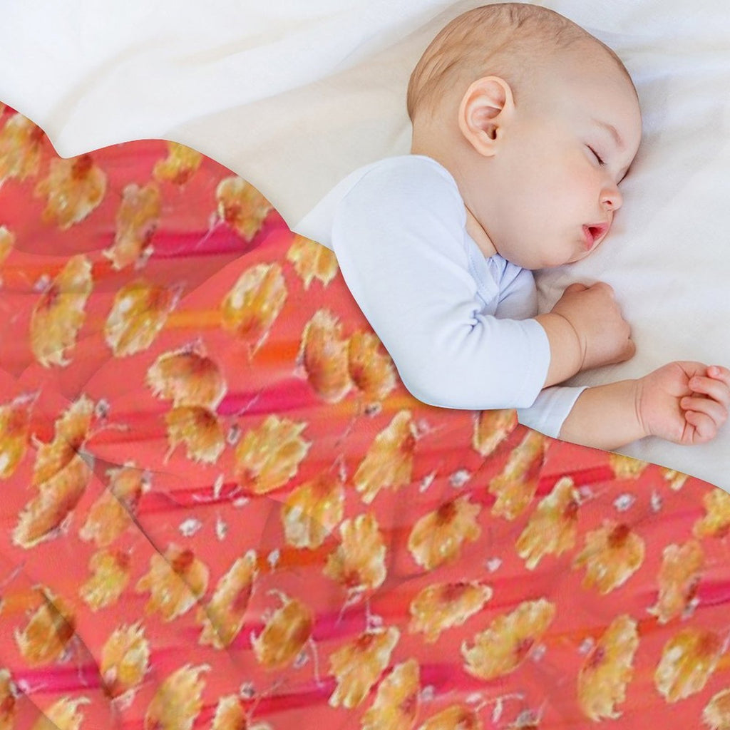 Watercolor Painted Flowers with Diagonal Accents – My Garden, My Rules, My Bloom Anti-pilling Throw Blanket