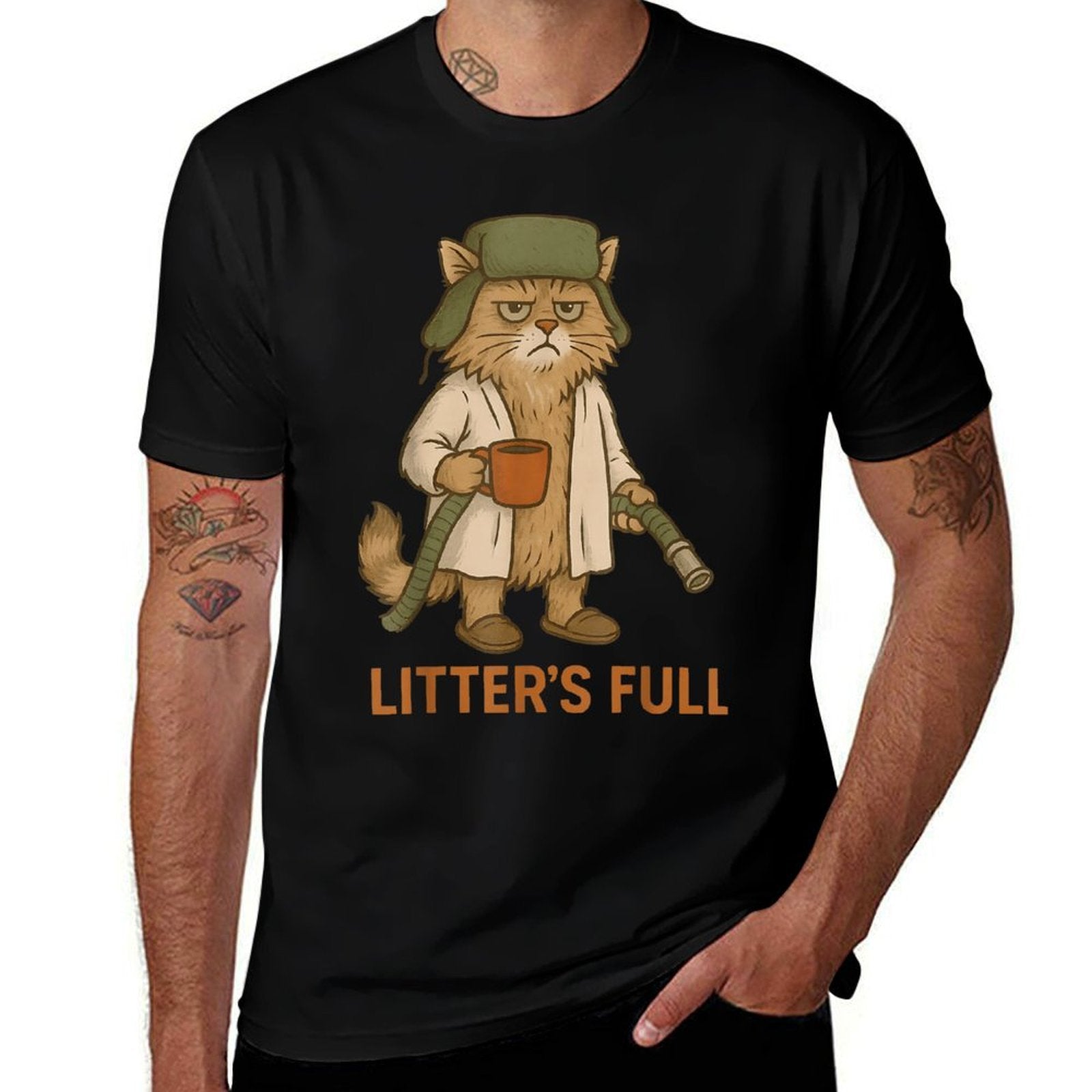 Funny Cat Litters Full Christmas Cat Xmas Women Men Kids  Classic T-Shirt