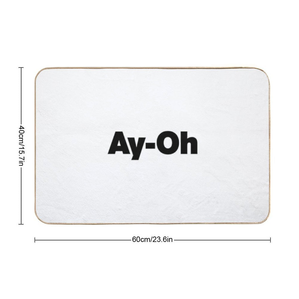 AyOh  Live Aid Queen Freddie Mercury  Black  Stain-Proof Bath Mat