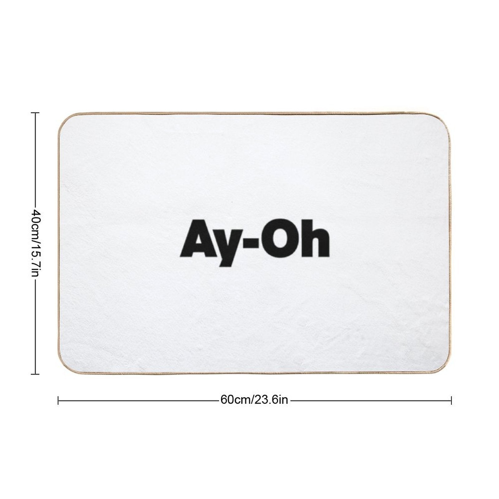 AyOh  Live Aid Queen Freddie Mercury  Black  Stain-Proof Bath Mat