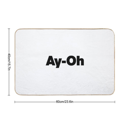 AyOh  Live Aid Queen Freddie Mercury  Black  Stain-Proof Bath Mat
