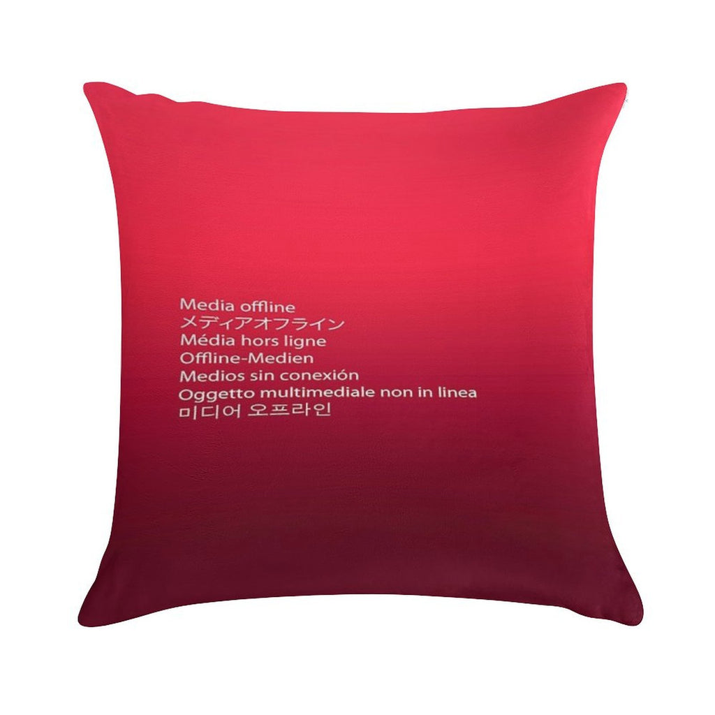 Media Offline Adobe Premiere Pro Soft Shrink-Resistant Throw Pillow