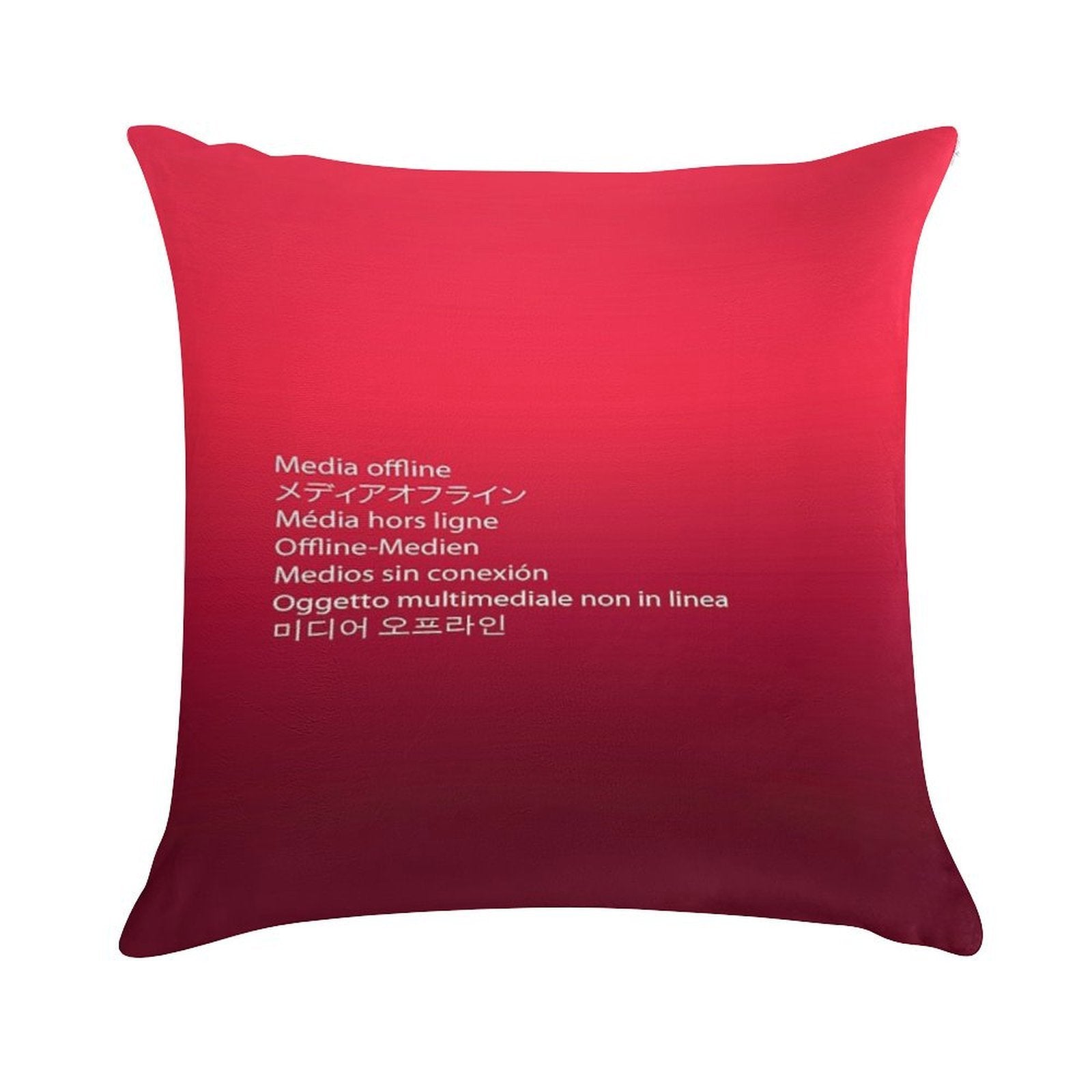 Media Offline Adobe Premiere Pro Soft Shrink-Resistant Throw Pillow