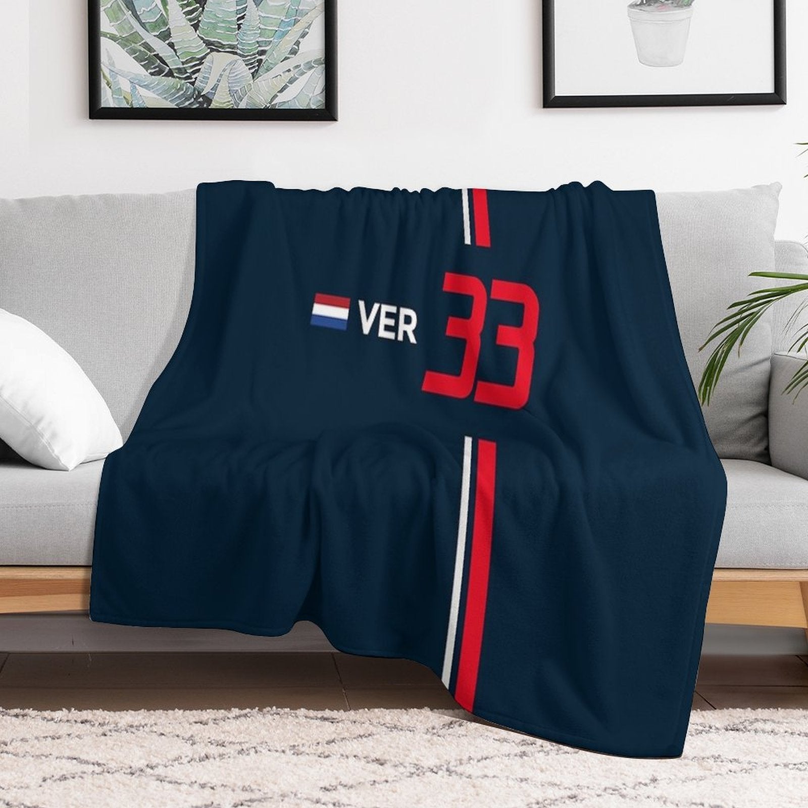 F1 2021 - #33 Verstappen Easy Care Throw Blanket