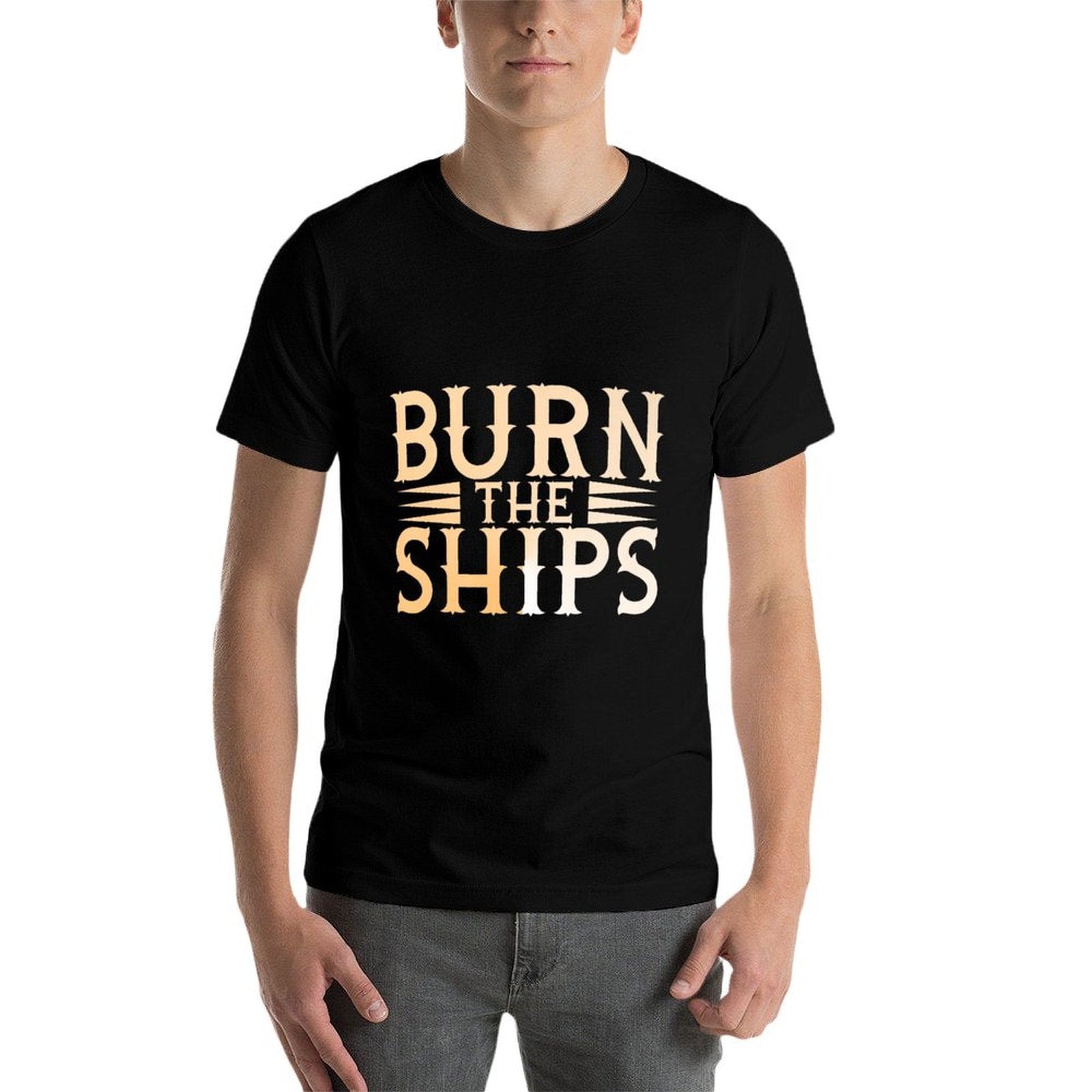 Burn The Ships Patriotic Fourth of July Freedom Premium  Lightweight T-Shirt