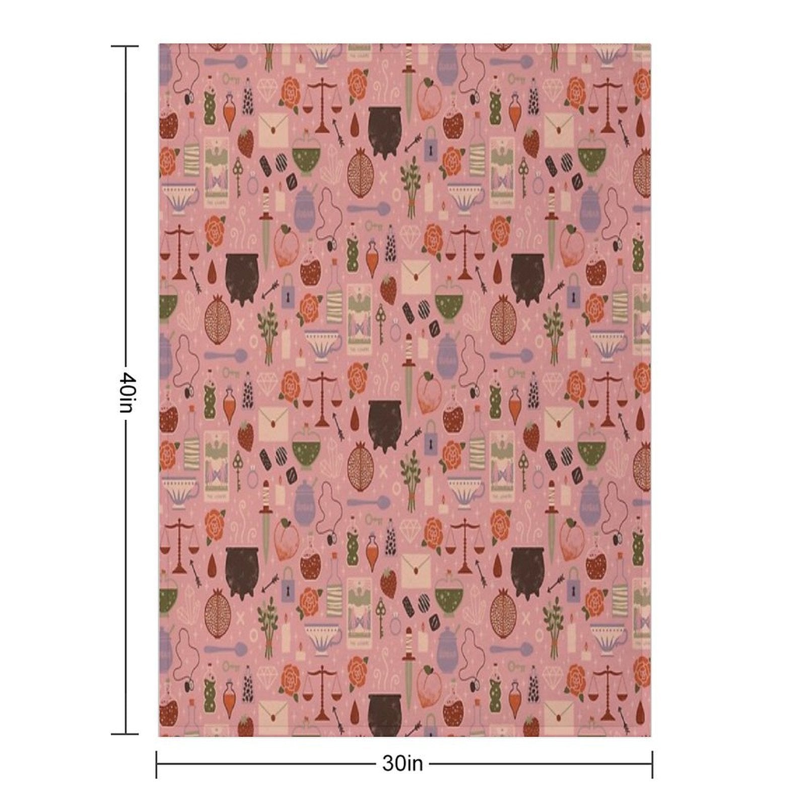 Love Potion Easy Care Throw Blanket
