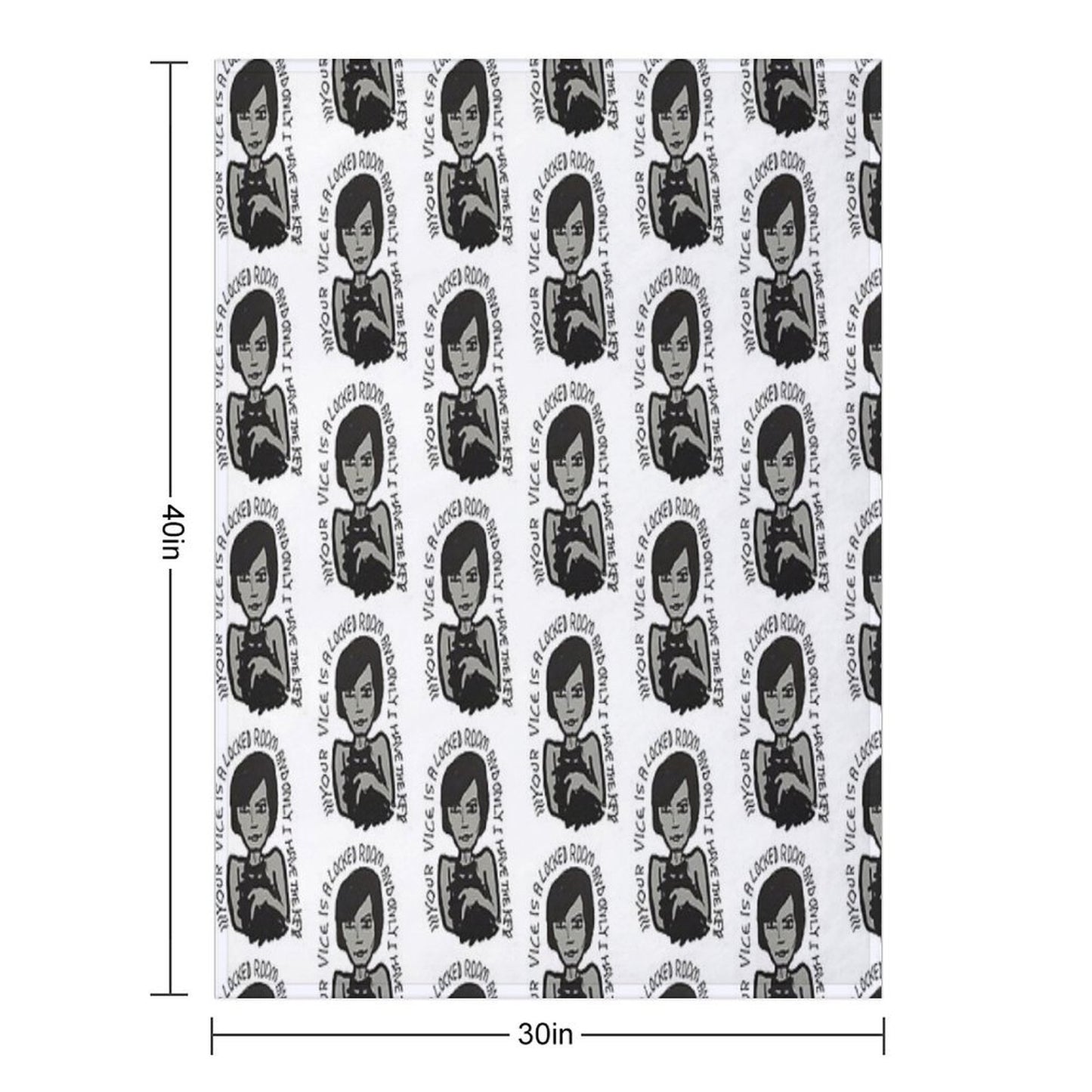 YOUR VICE IS A LOCKED ROOM AND ONLY I HAVE THE KEY Premium Throw Blanket