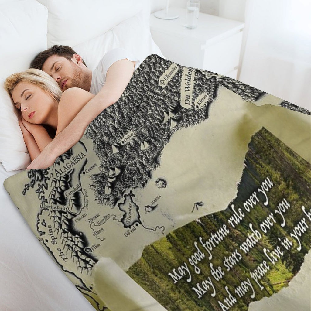 Eragon Elvish Greeting Quick-dry Throw Blanket