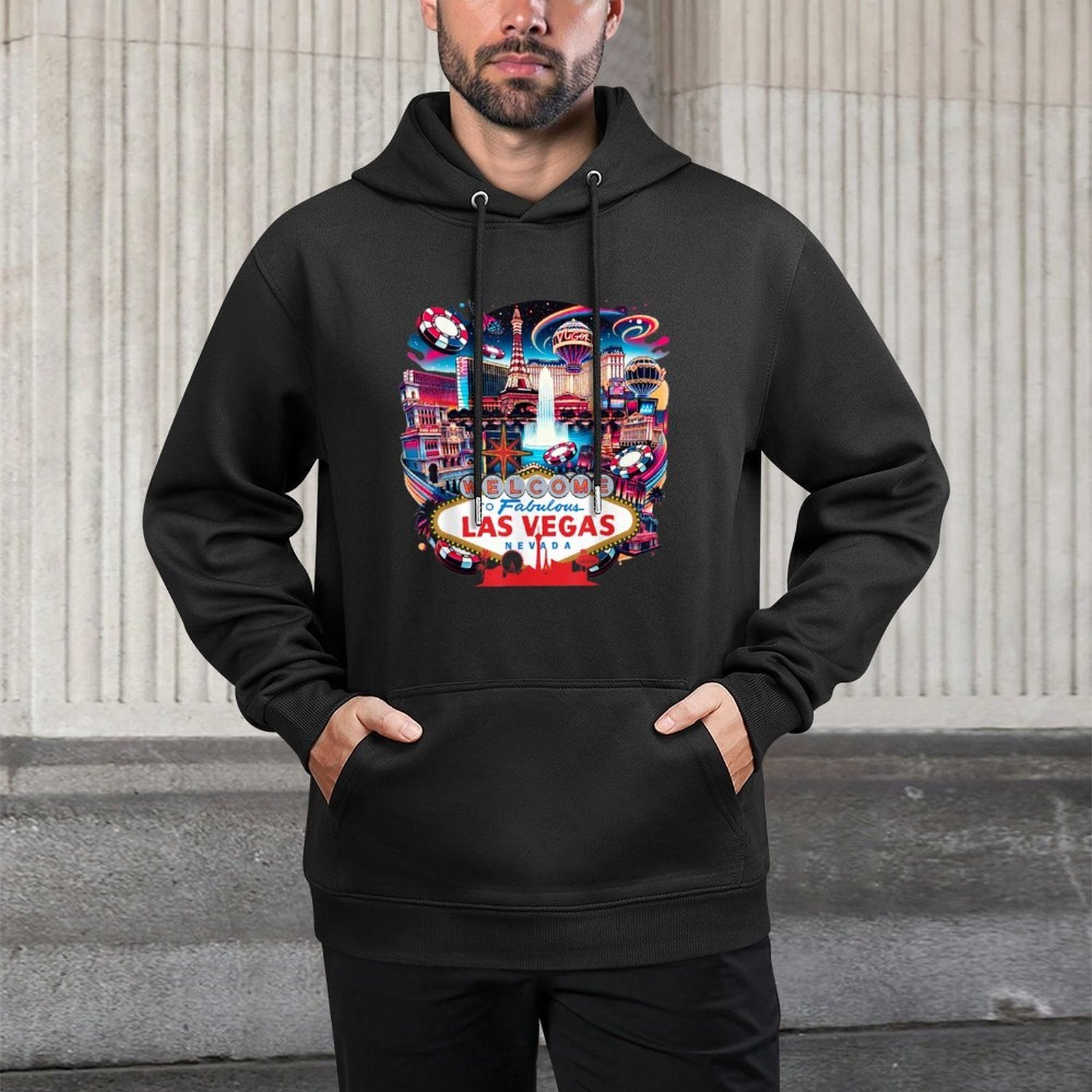 Love LAS VEGAS Baby for Holidays in Las Vegas Souvenir Layering Staple Hoodie