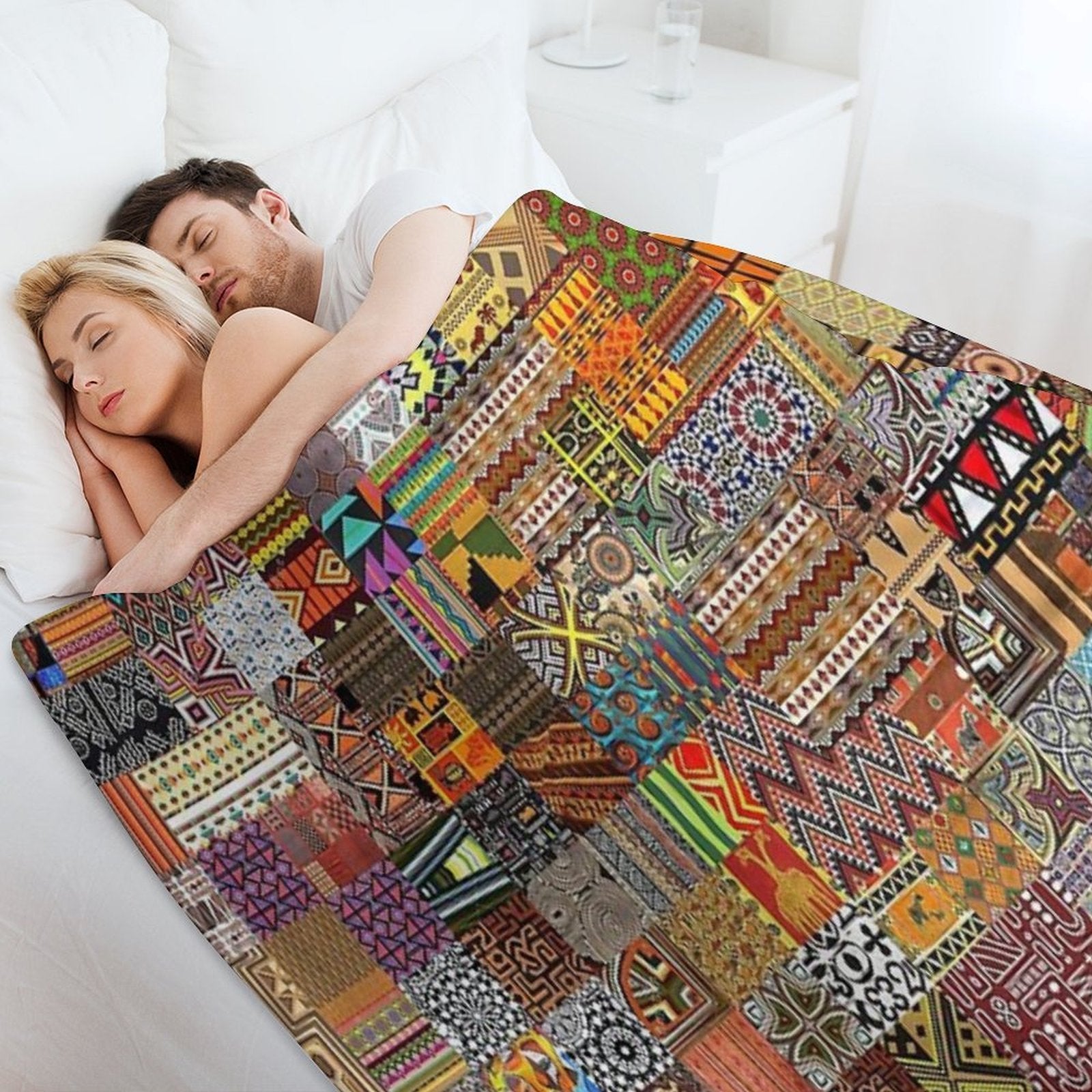 Ethnic Patterns Lightweight Throw Blanket