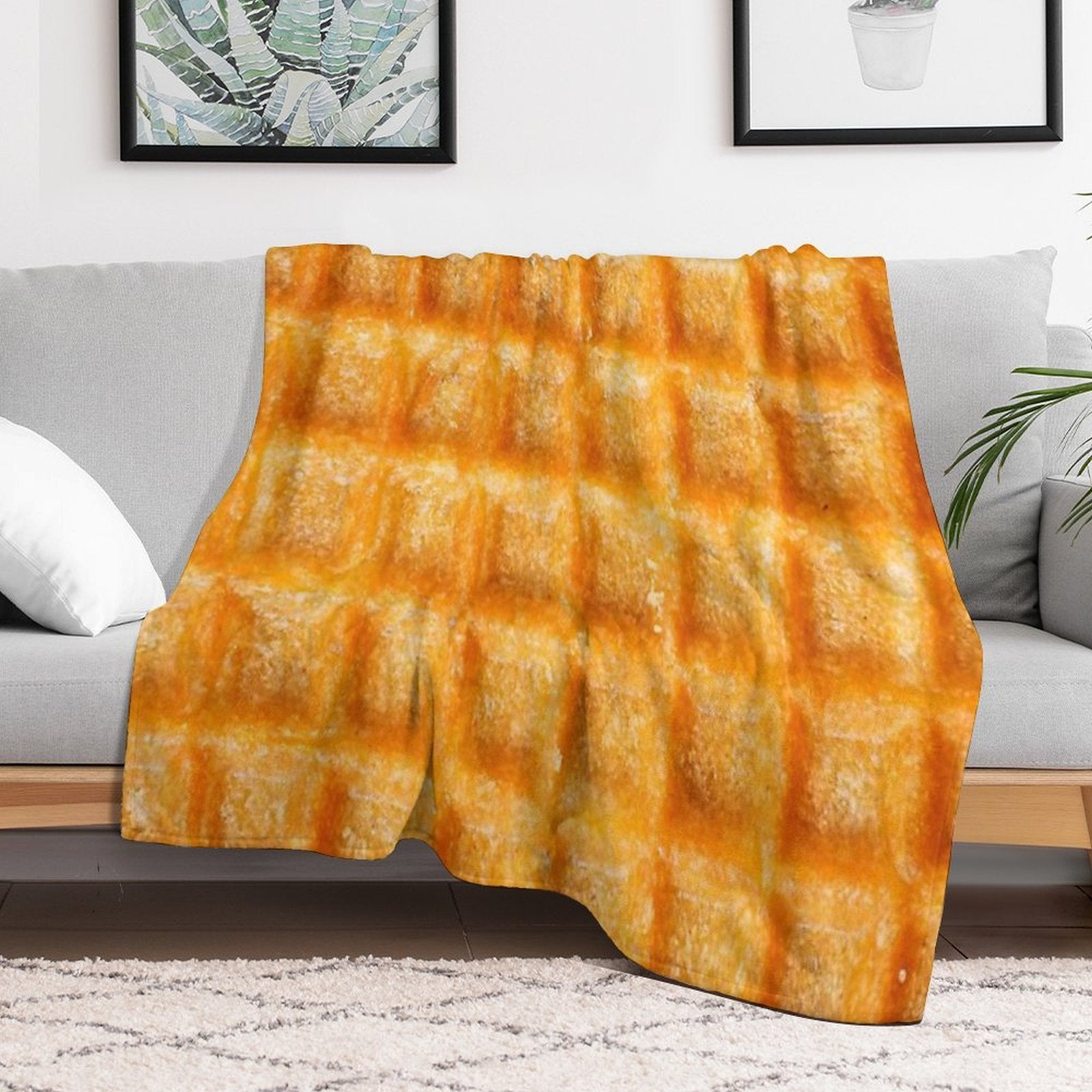 Waffle Travel-friendly Throw Blanket