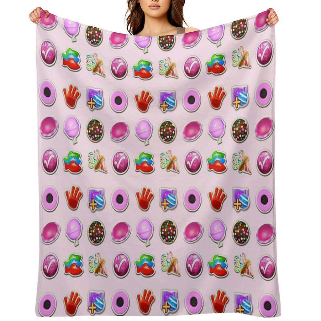 Booster Stash Candy Crush Quick-dry Throw Blanket