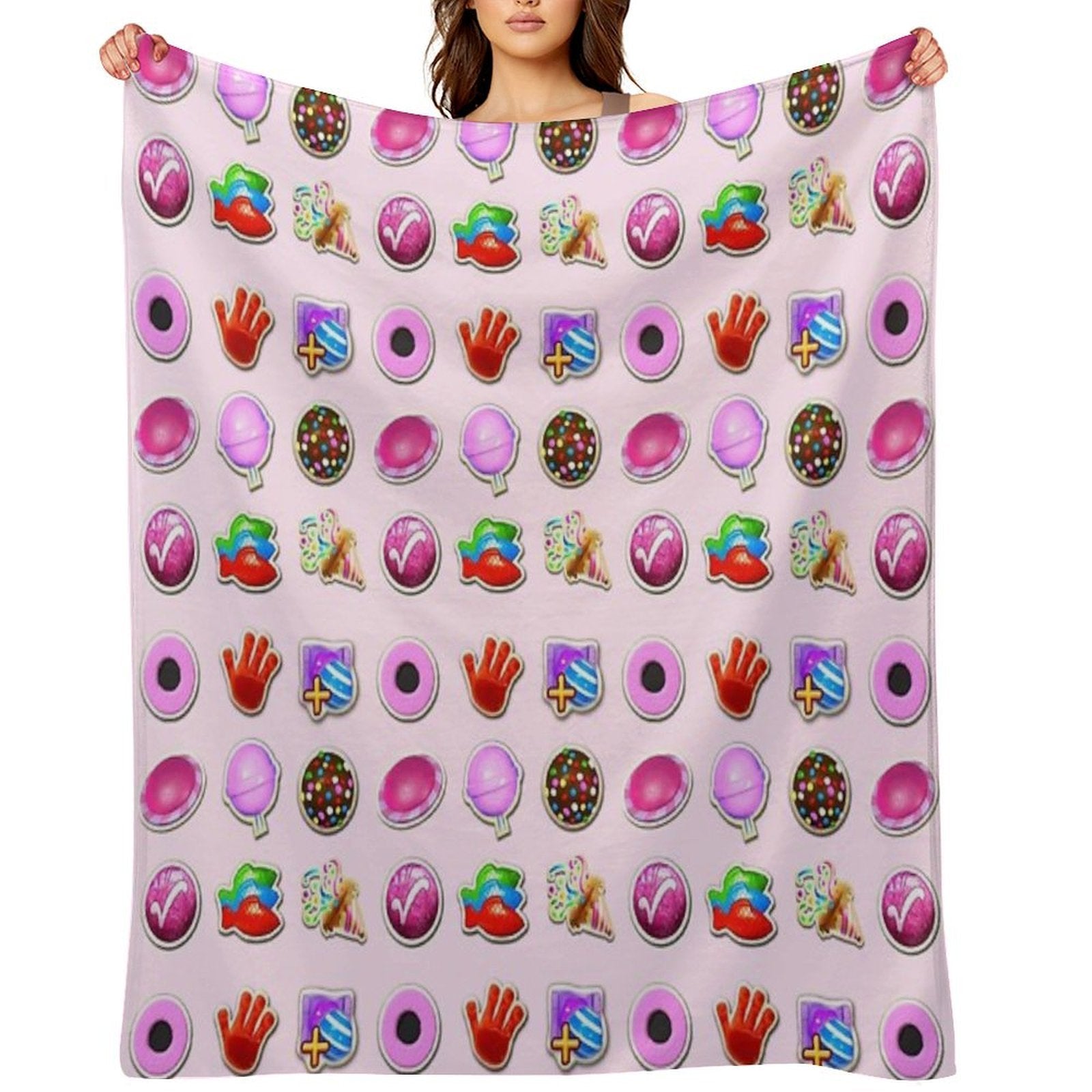 Booster Stash Candy Crush Quick-dry Throw Blanket